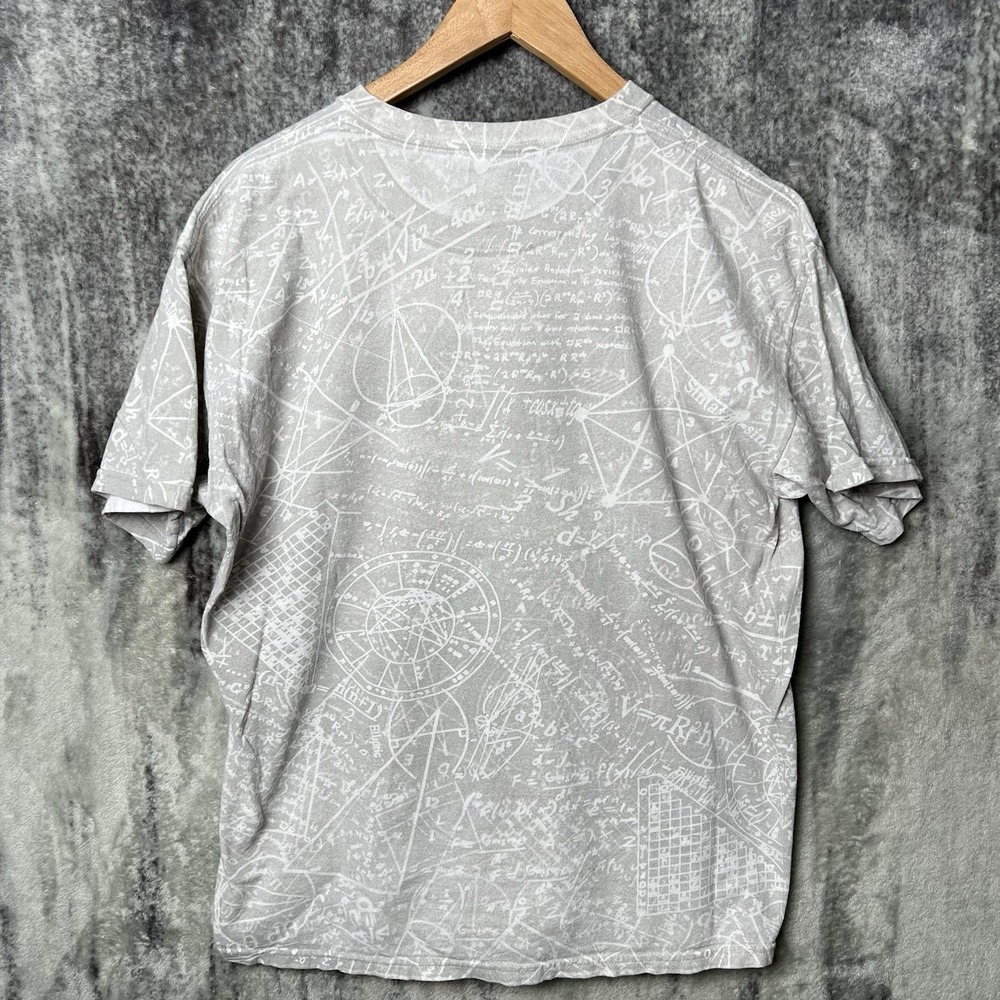 Vintage Computer Gear Science Geometry Engineering Formula AOP T-Shirt Large - Picture 6 of 6